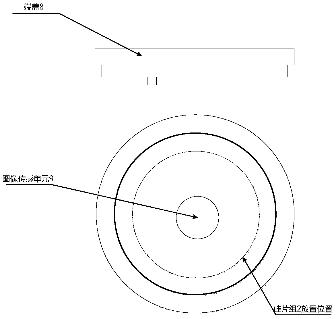 Method and device for image detection of silicon wafer distribution state in semiconductor equipment carrying area