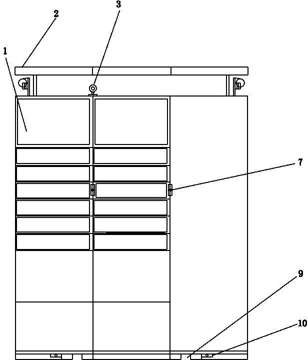 Mobile express delivery cabinet