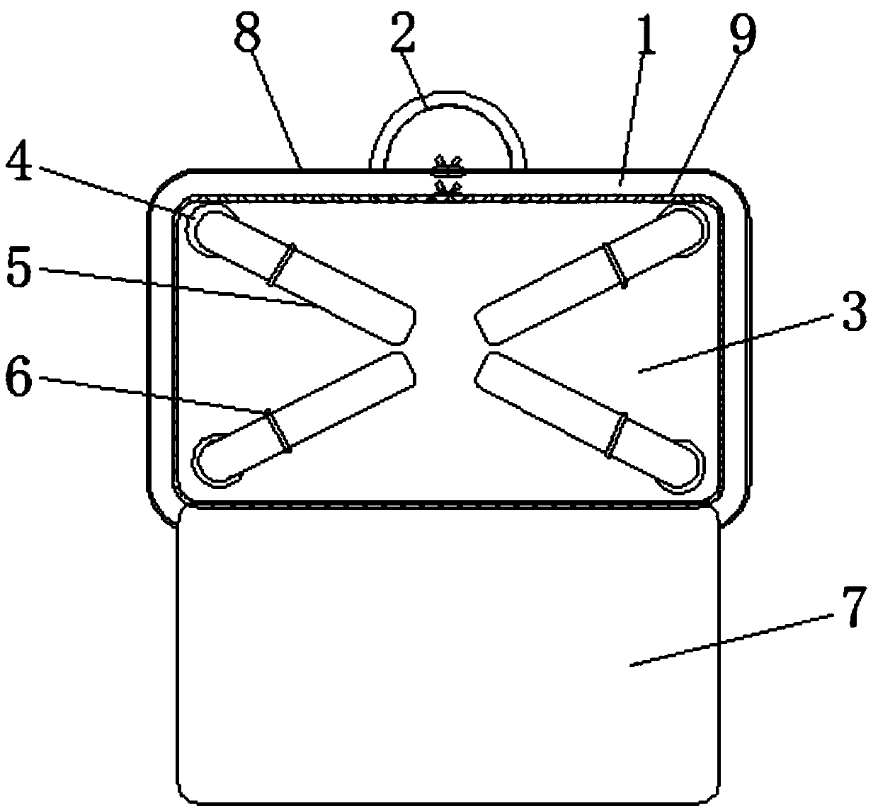 Portable folding briefcase