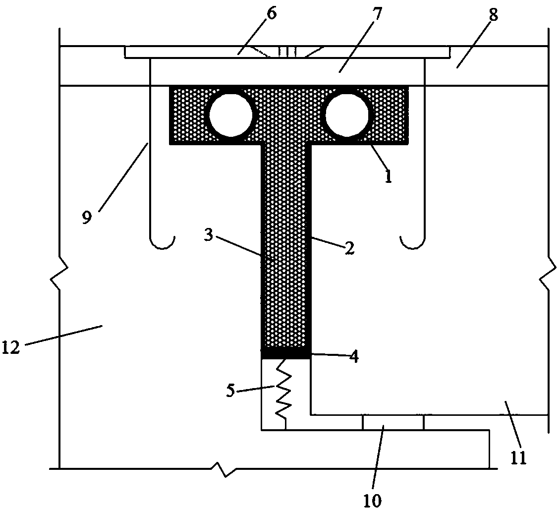 Novel butt-joint-type telescopic device supported by steel cylinders