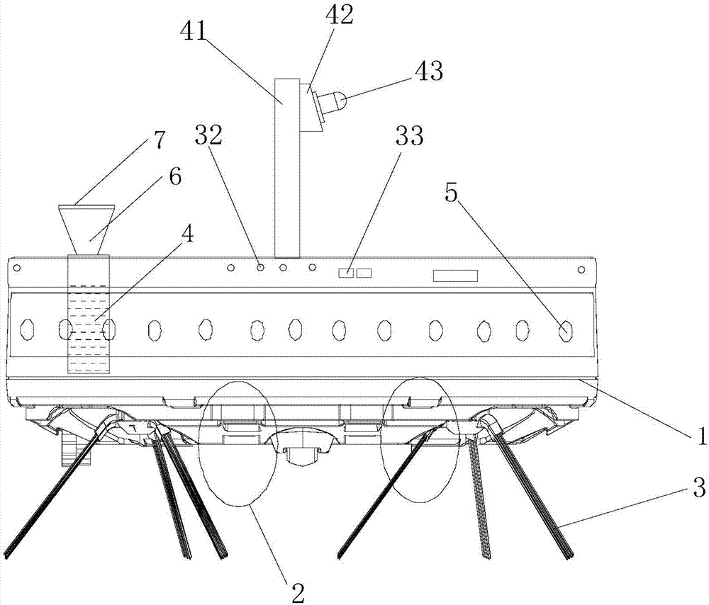 Automatic sweeping robot with rotary human body inductor