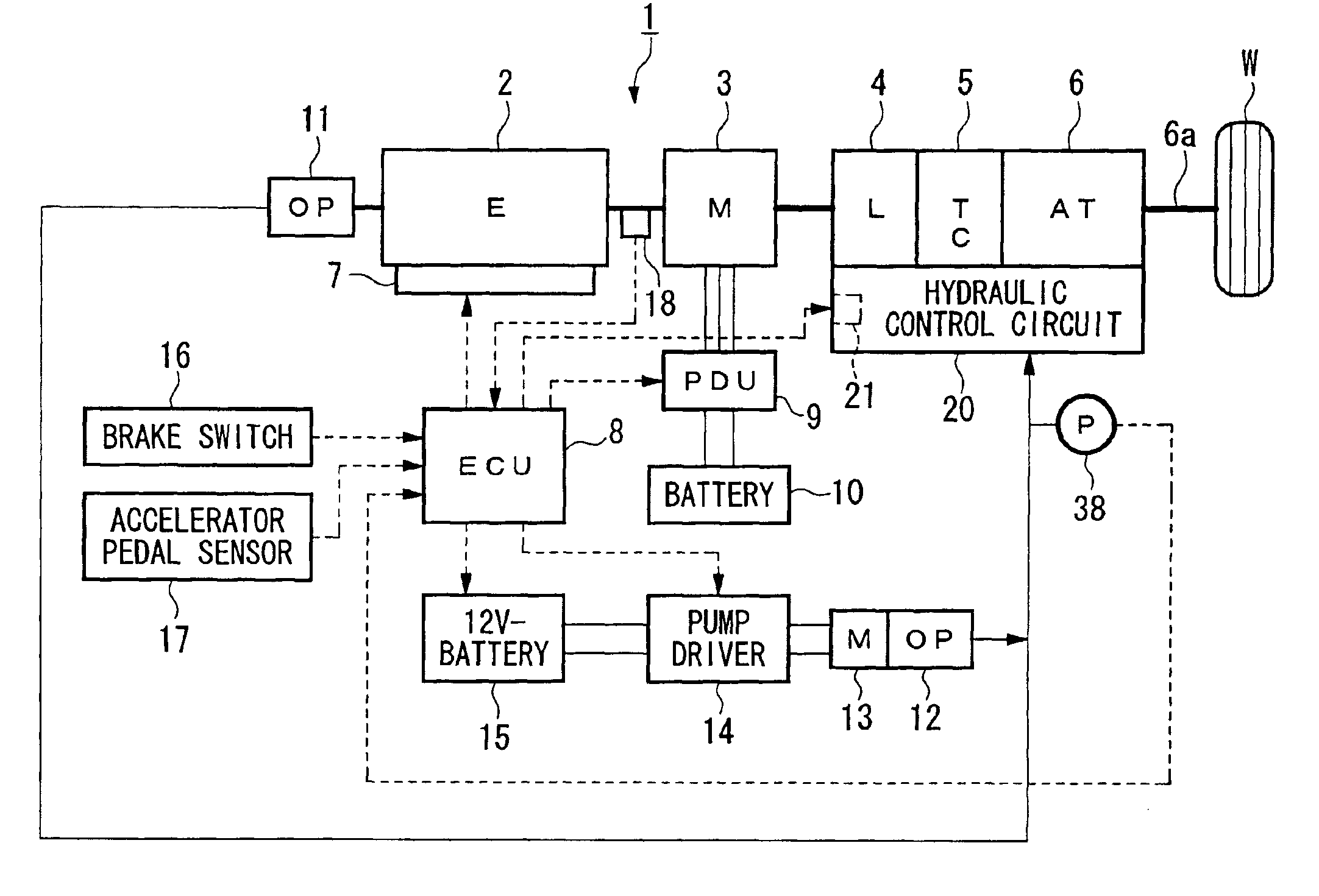 Hydraulic control apparatus for hybrid vehicle