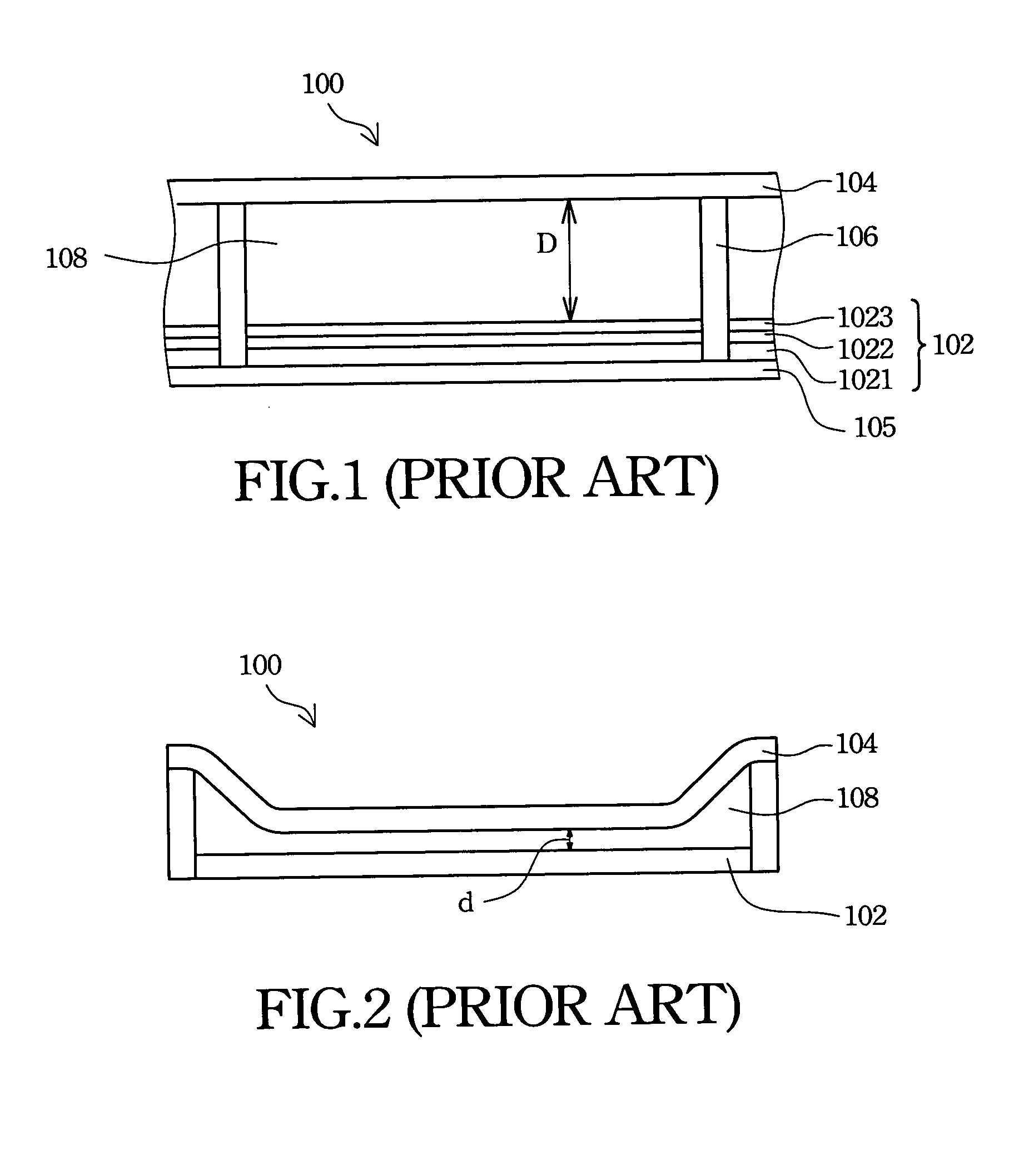 Structure of an optical interference display unit