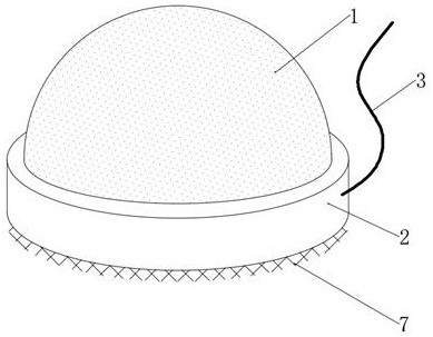 Self-decomposition type water surface oil stain adsorption half-ball