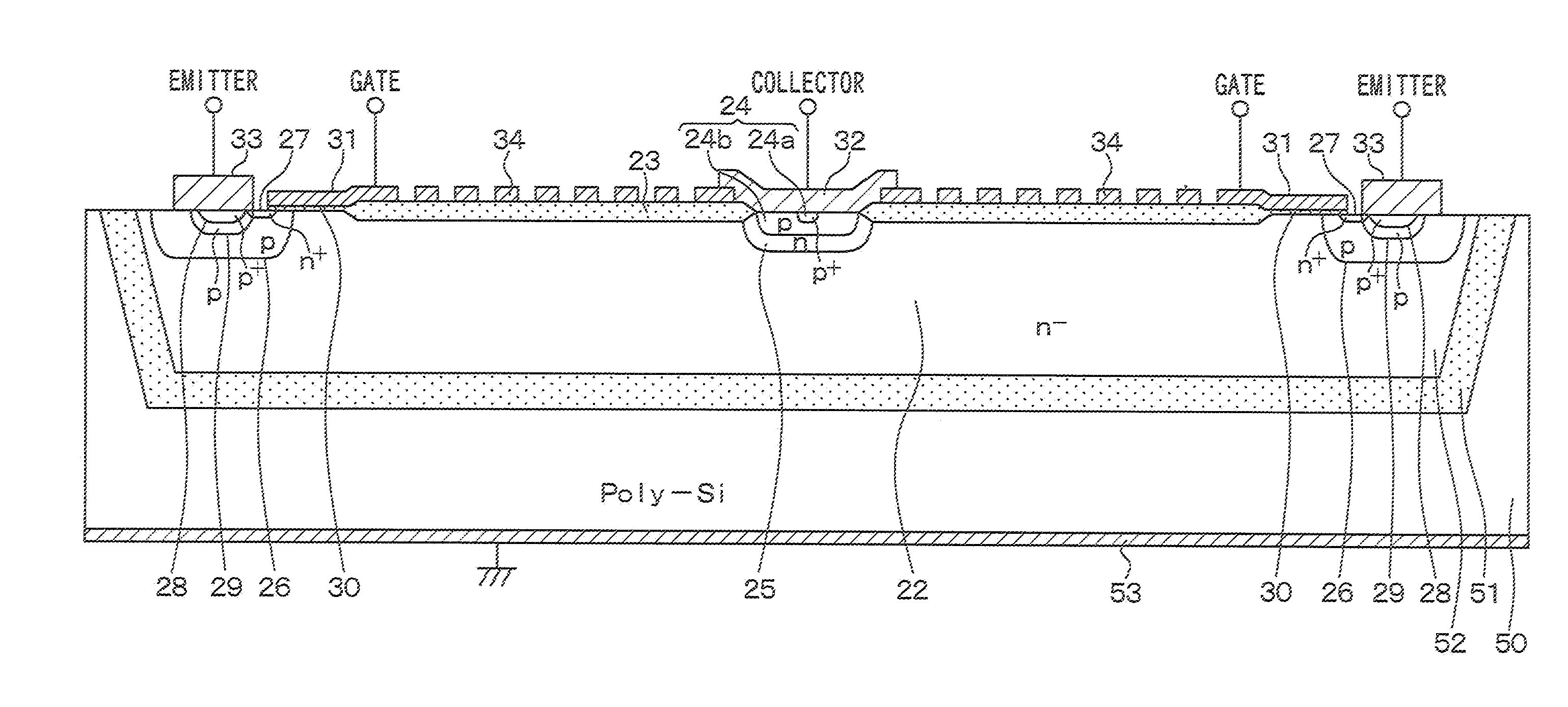 Semiconductor device with lateral element