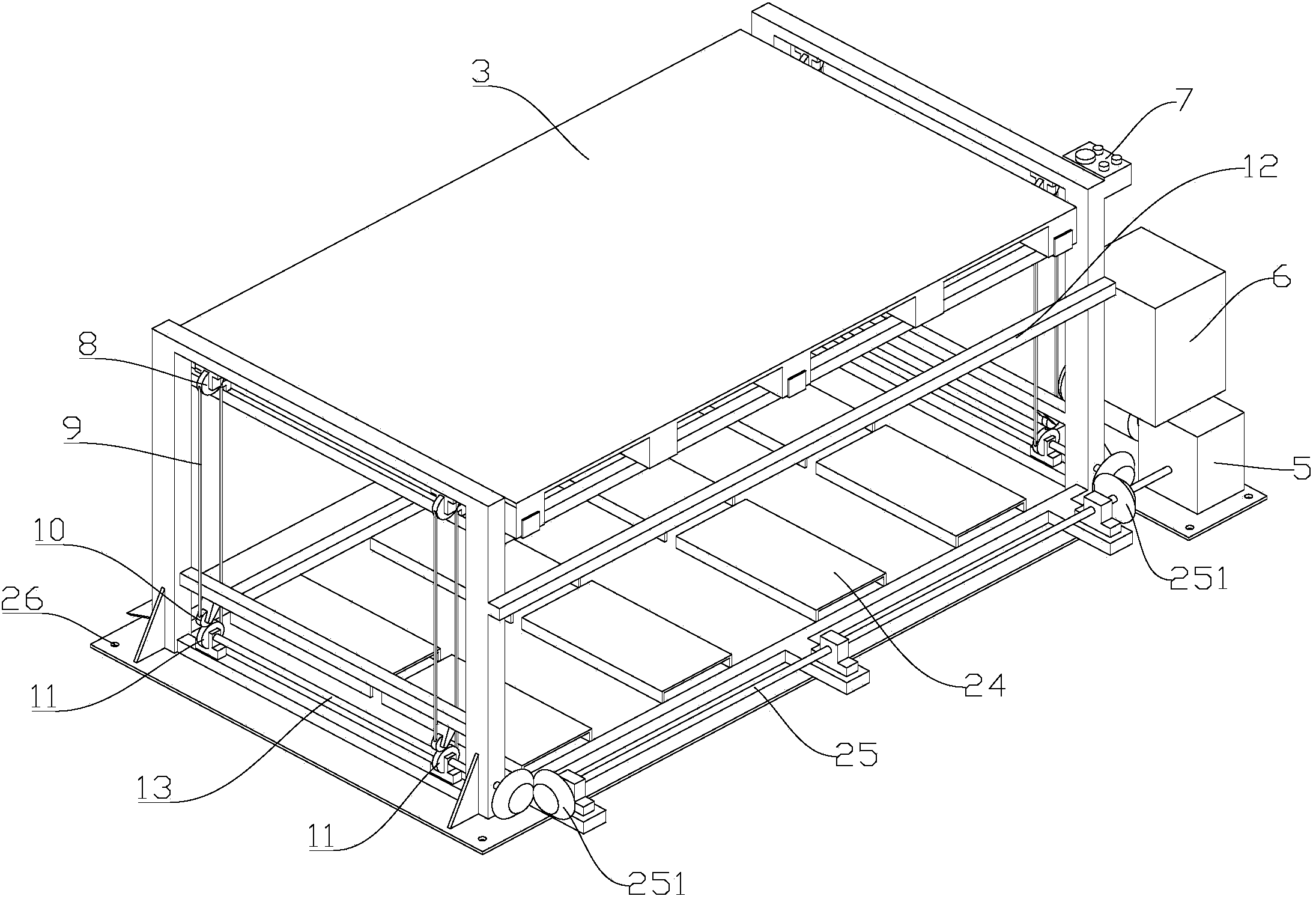 Hanging type lifting device