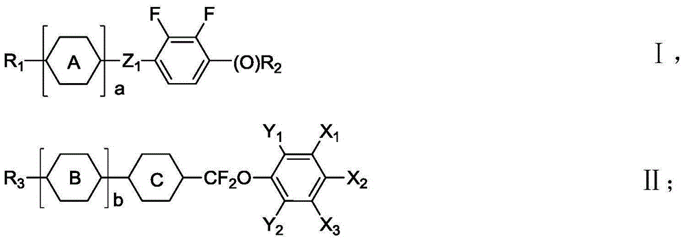 Positive-negative-mixed liquid crystal composition