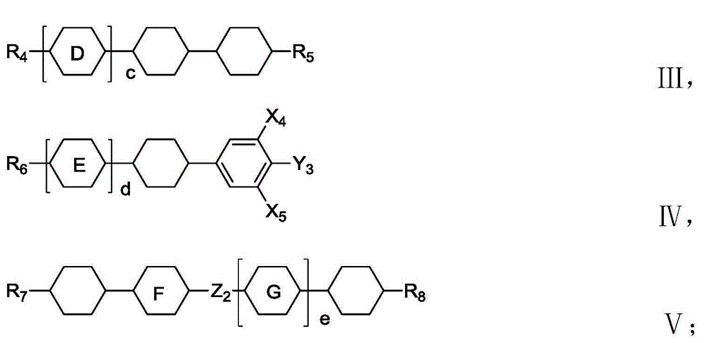 Positive-negative-mixed liquid crystal composition