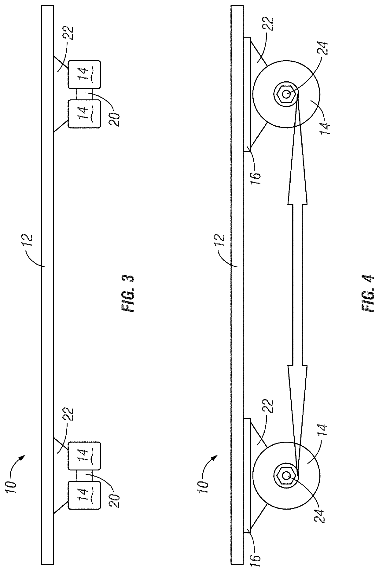 Rolling or sliding inch-worm style exercise platforms