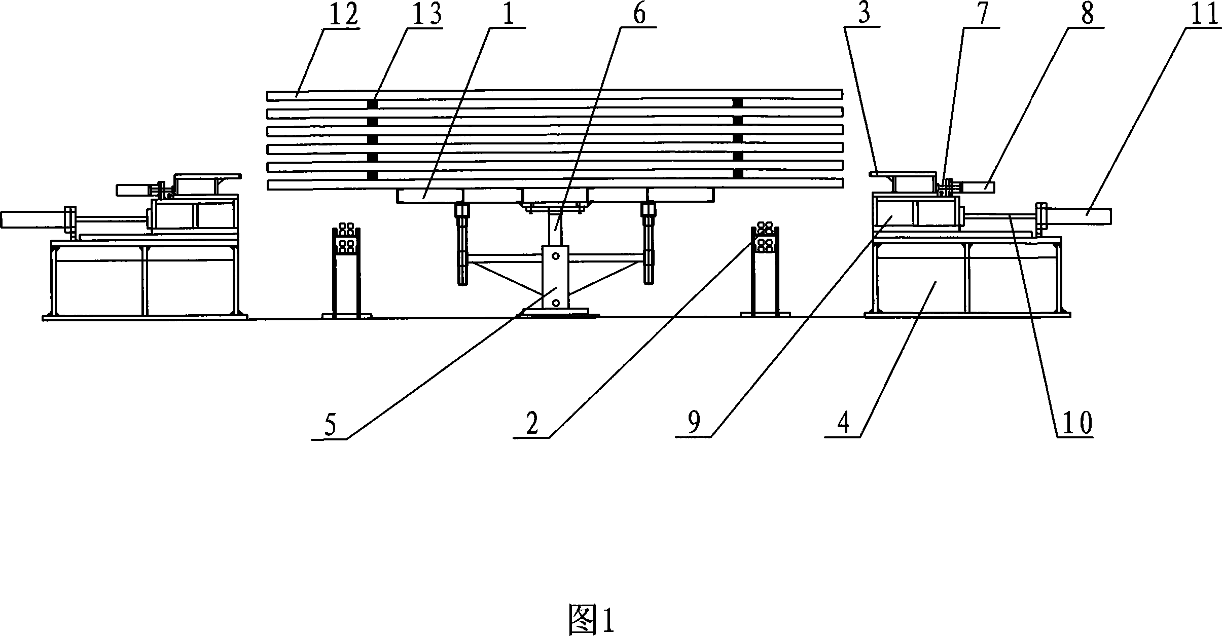 Automatic feeding device for elevator guide rail