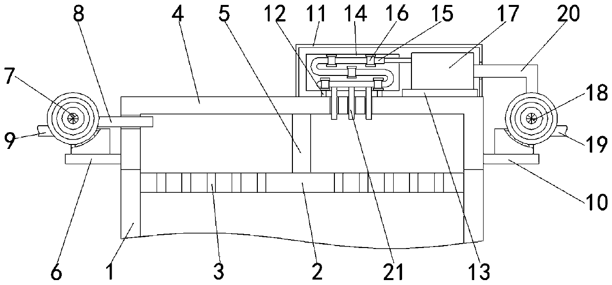 Ventilation and cooling device for cattle farm