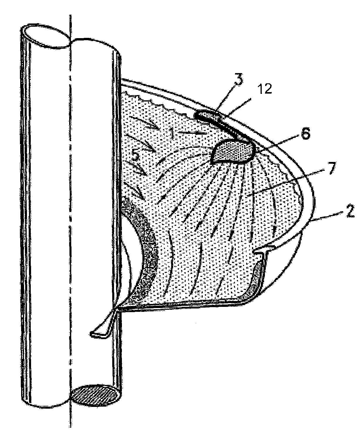 Deflector for spiral separator, and method of spiral separation