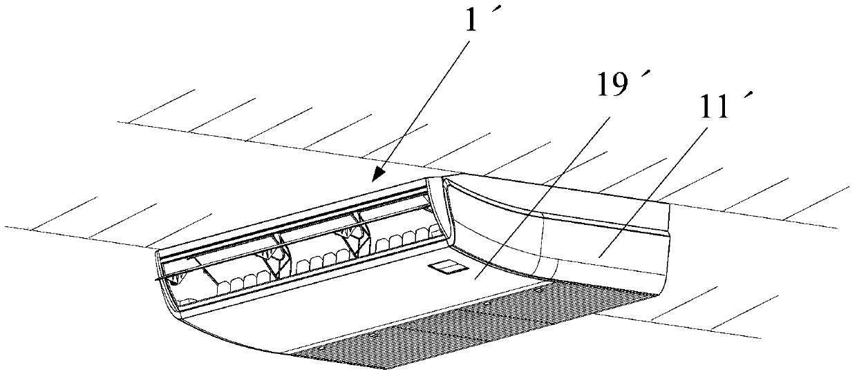 Ceiling floor type air conditioner and its side panel