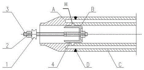 Inner pipe shallow hole welding assembly device of jacket heat exchanger jacketed pipe, jacket heat exchanger and welding method of jacketed pipe