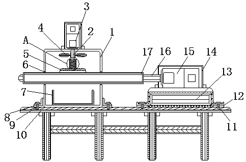 Deviation-preventing grinding device for building material processing