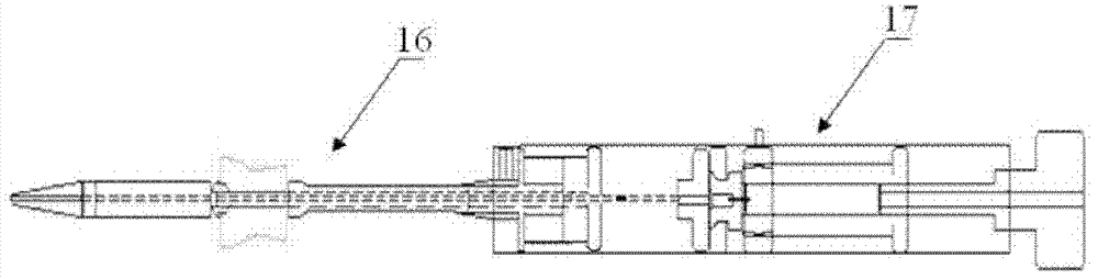 Valve conveying system for implanting valve from apex cordis and using method thereof