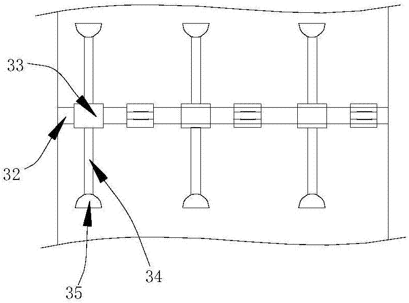 Cooling structure for integrated horizontal cold rice steaming machine