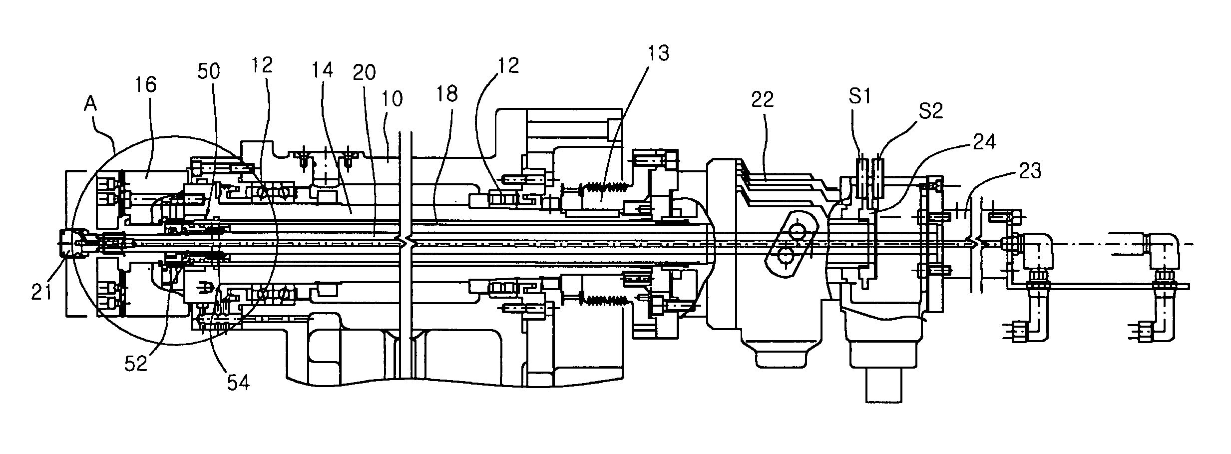 Workpiece ejecting device for a machine tool