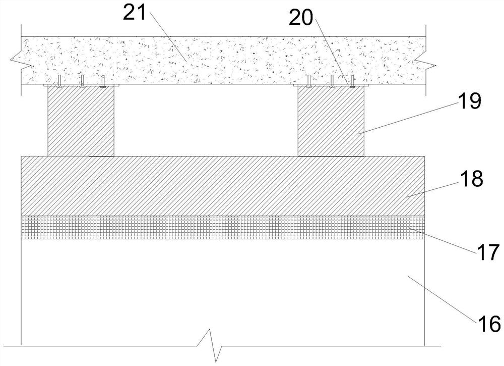 Combined assembly type construction method for integrated units of full-story-height metal sandwich board internal partition wall