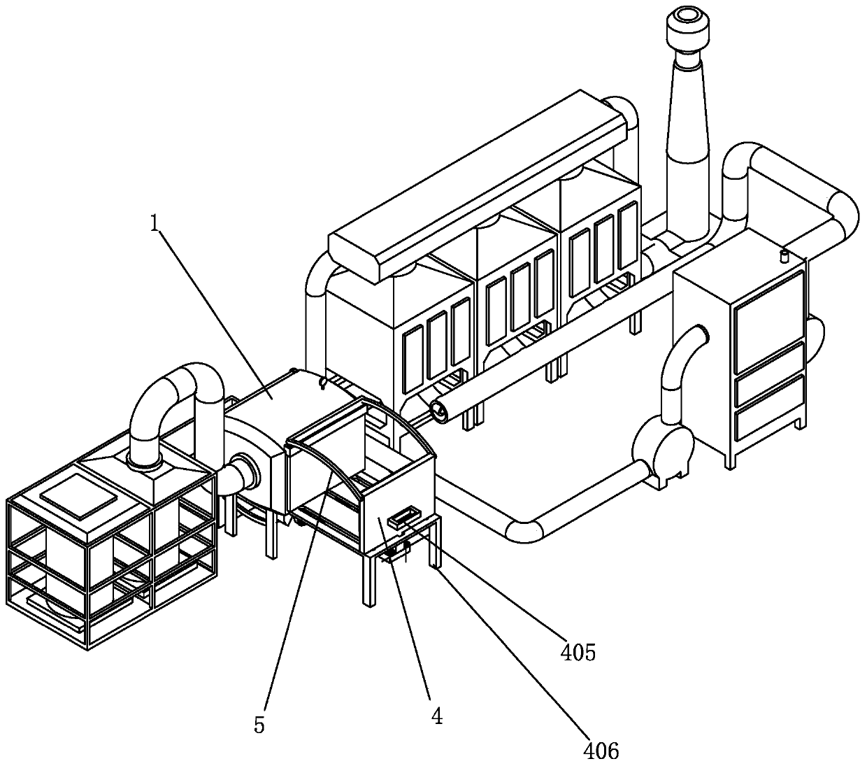 Catalytic combustion device capable of quickly replacing filter material