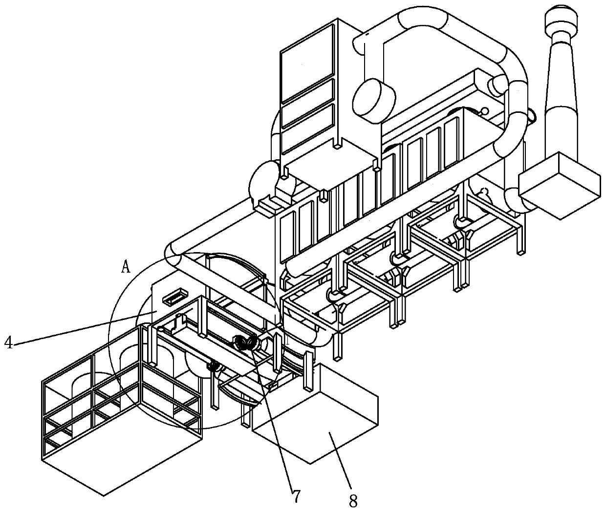 Catalytic combustion device capable of quickly replacing filter material