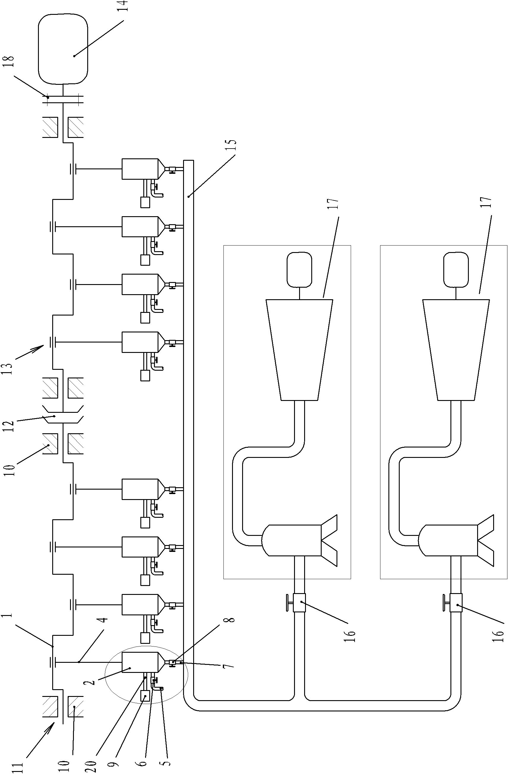 Coal-fired powder internal-combustion engines and generator capable of regulating and controlling generated energy