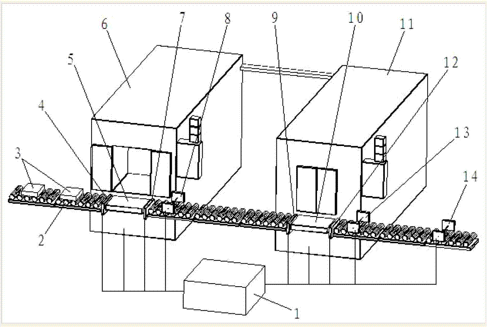 Method for preventing repeated machining and leaked machining of workpieces