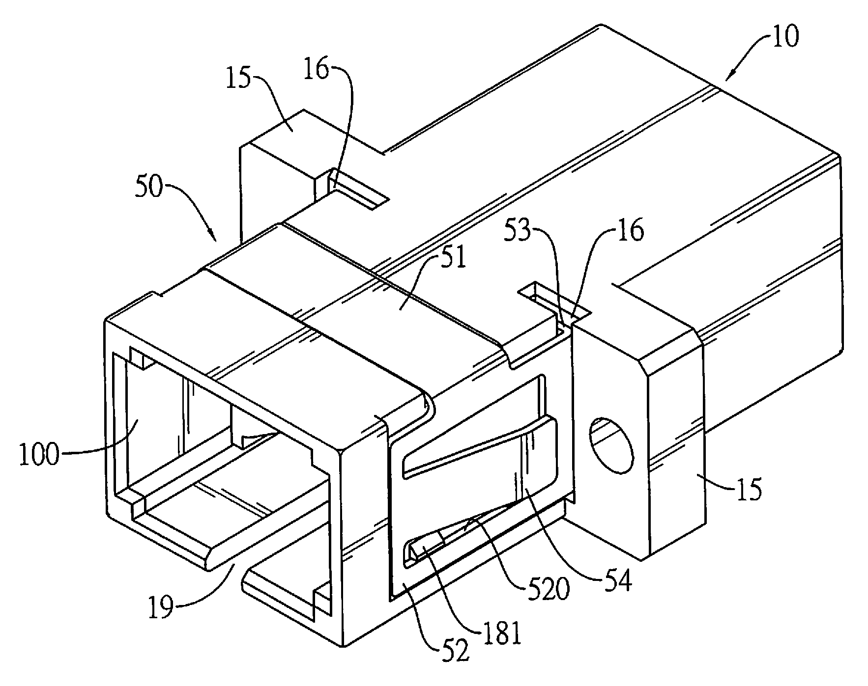 Optical fiber connector adapter