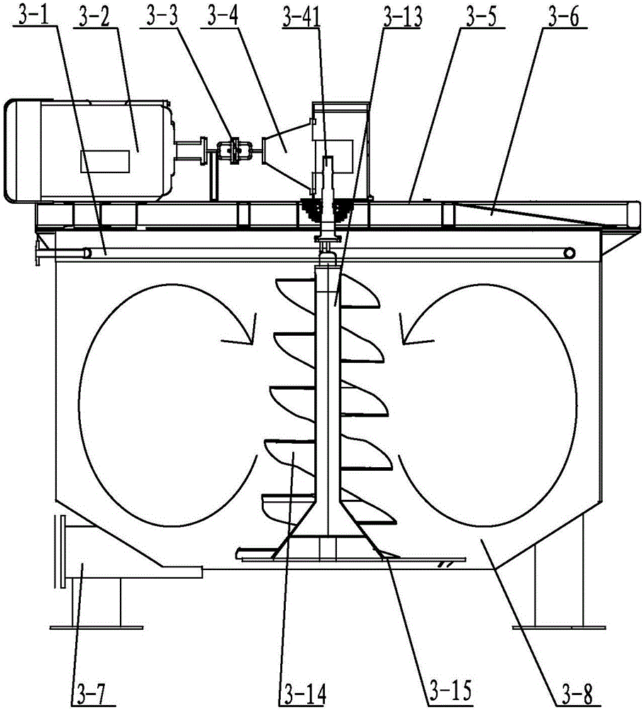 Recycling device for organic matters of solid residues of organic garbage