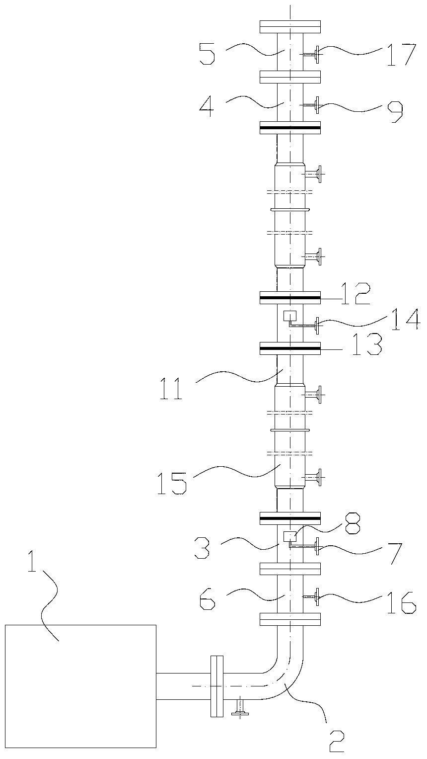 Oscillatory flow reactor of packed bed