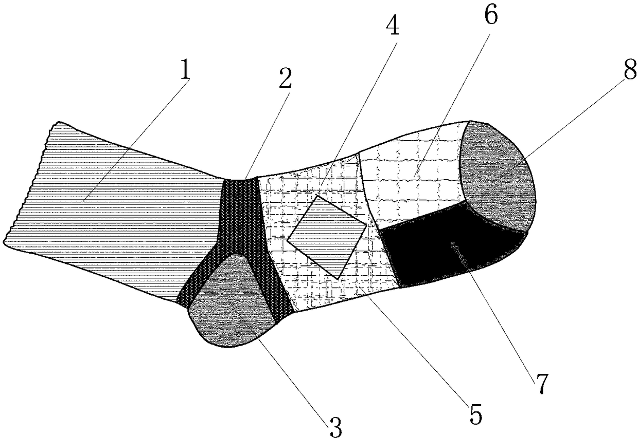 Antibacterial and anti-rahagades functional socks