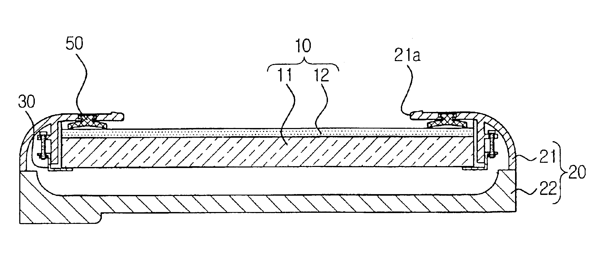 LCD assembly used with a personal digital assistant