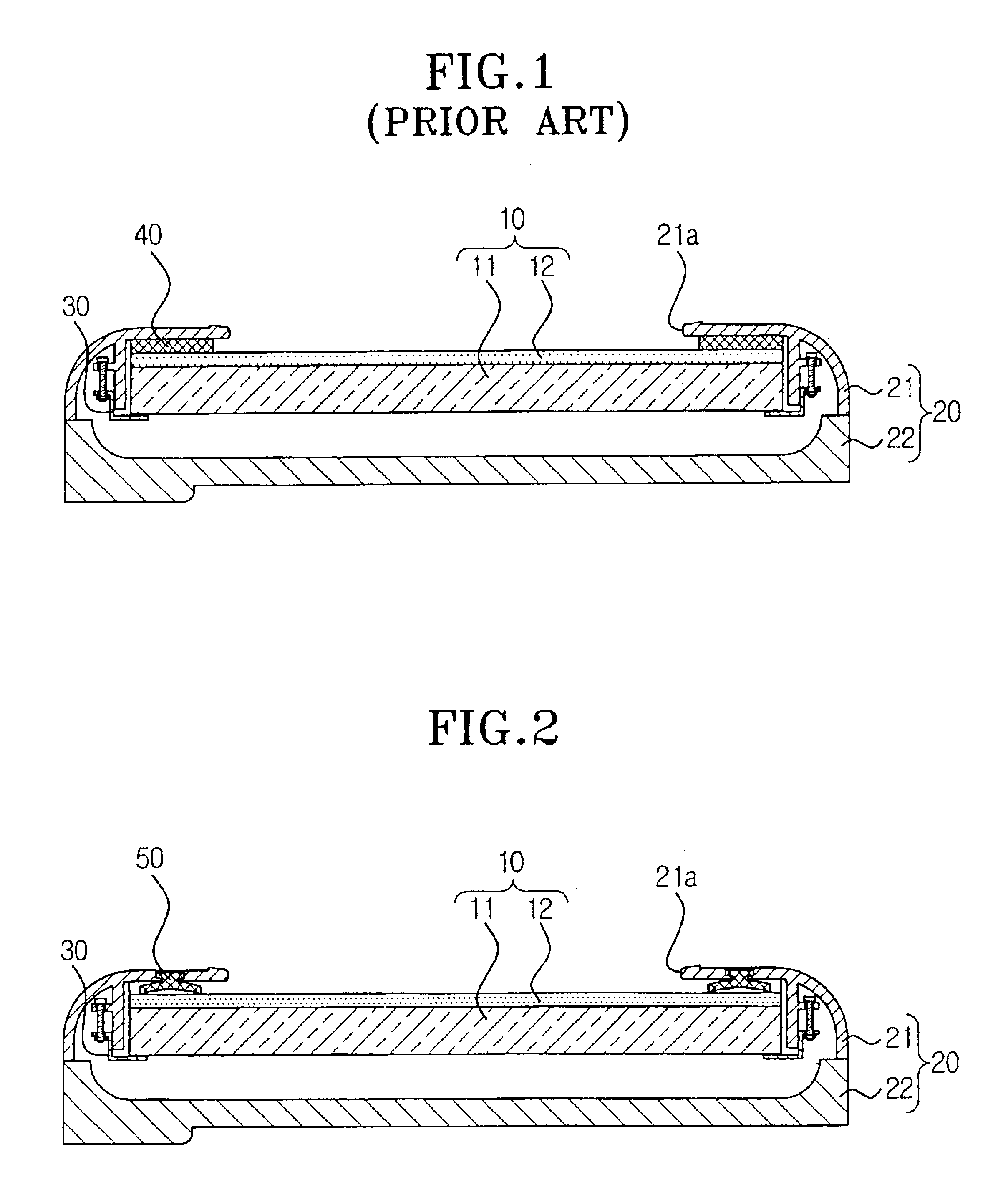 LCD assembly used with a personal digital assistant