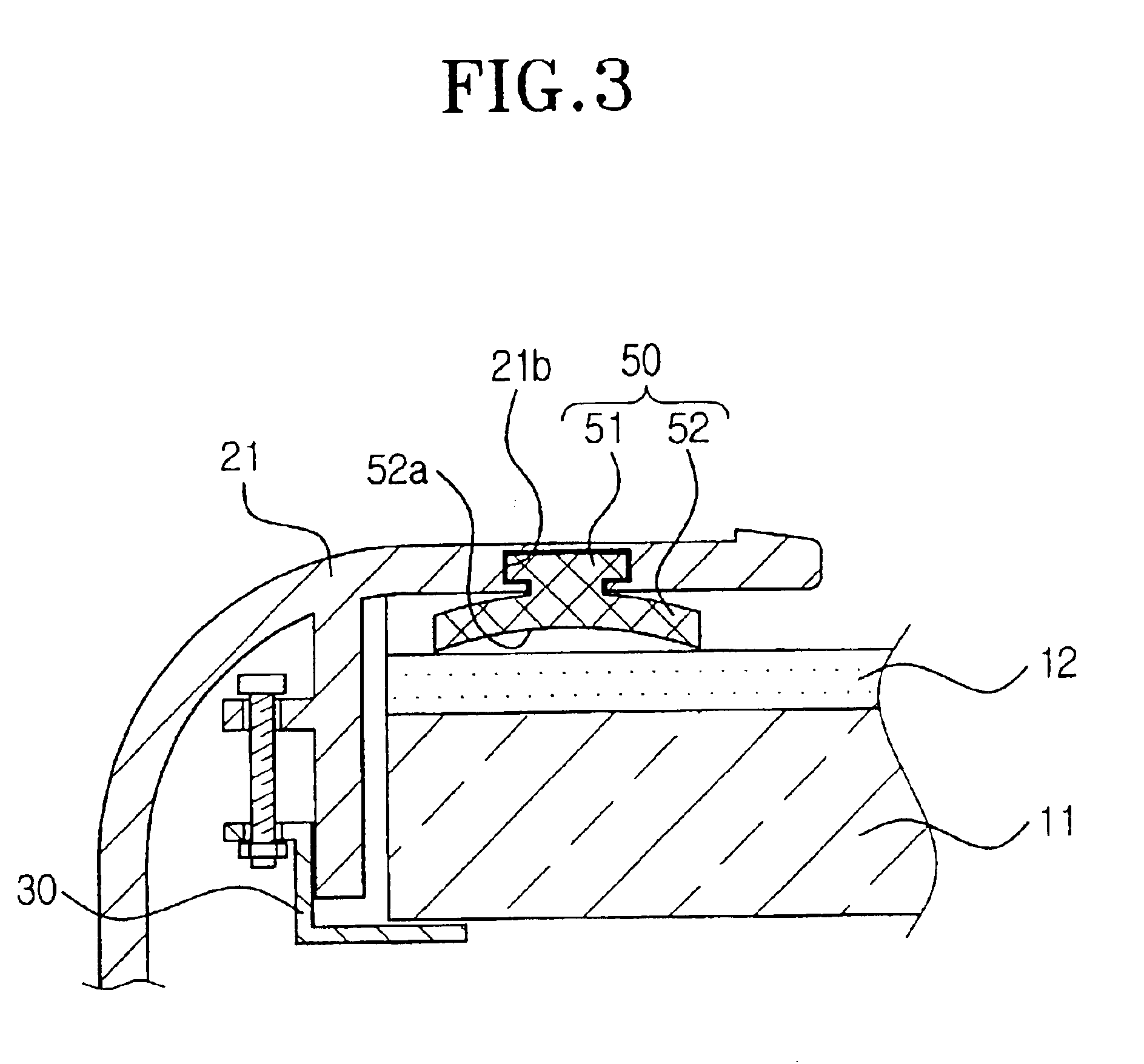 LCD assembly used with a personal digital assistant