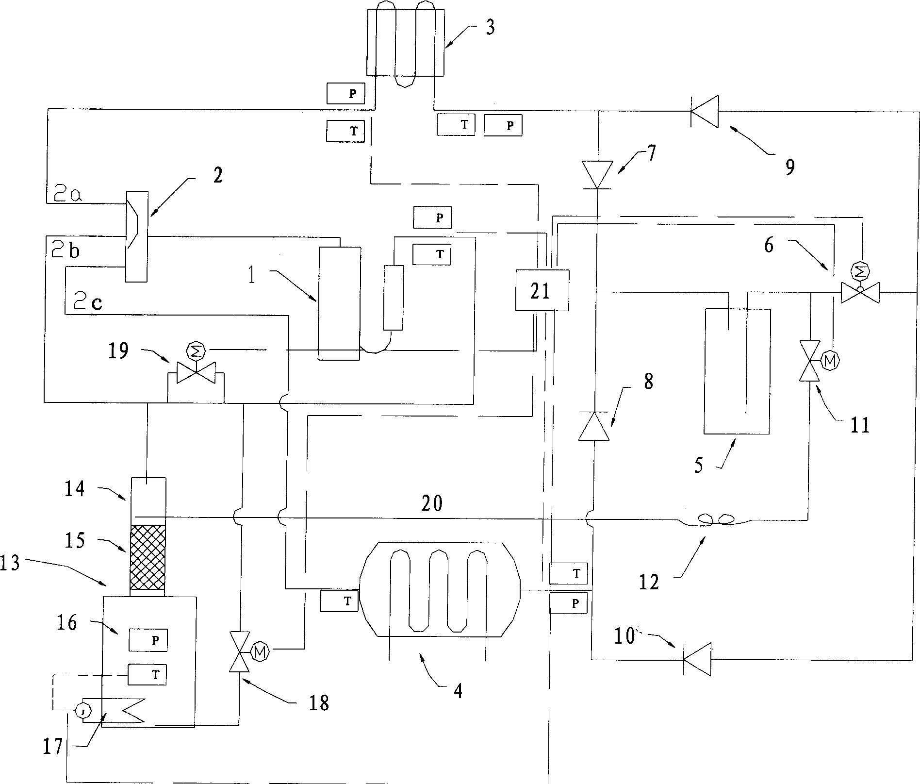 Low temperature heat source heat pump system and its capacity regulating method