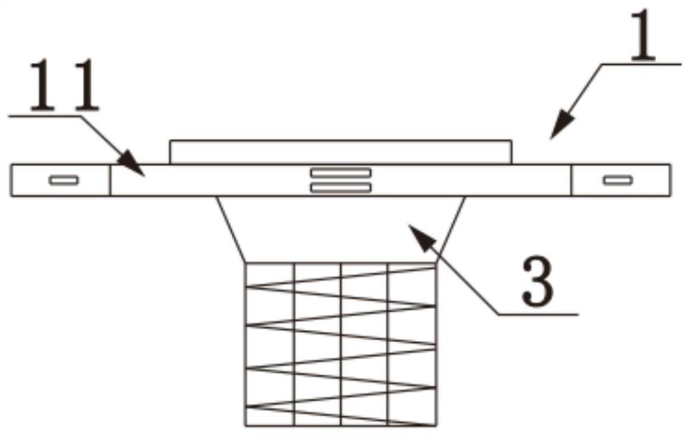 Floating island for ecological management of urban polluted water and construction method thereof