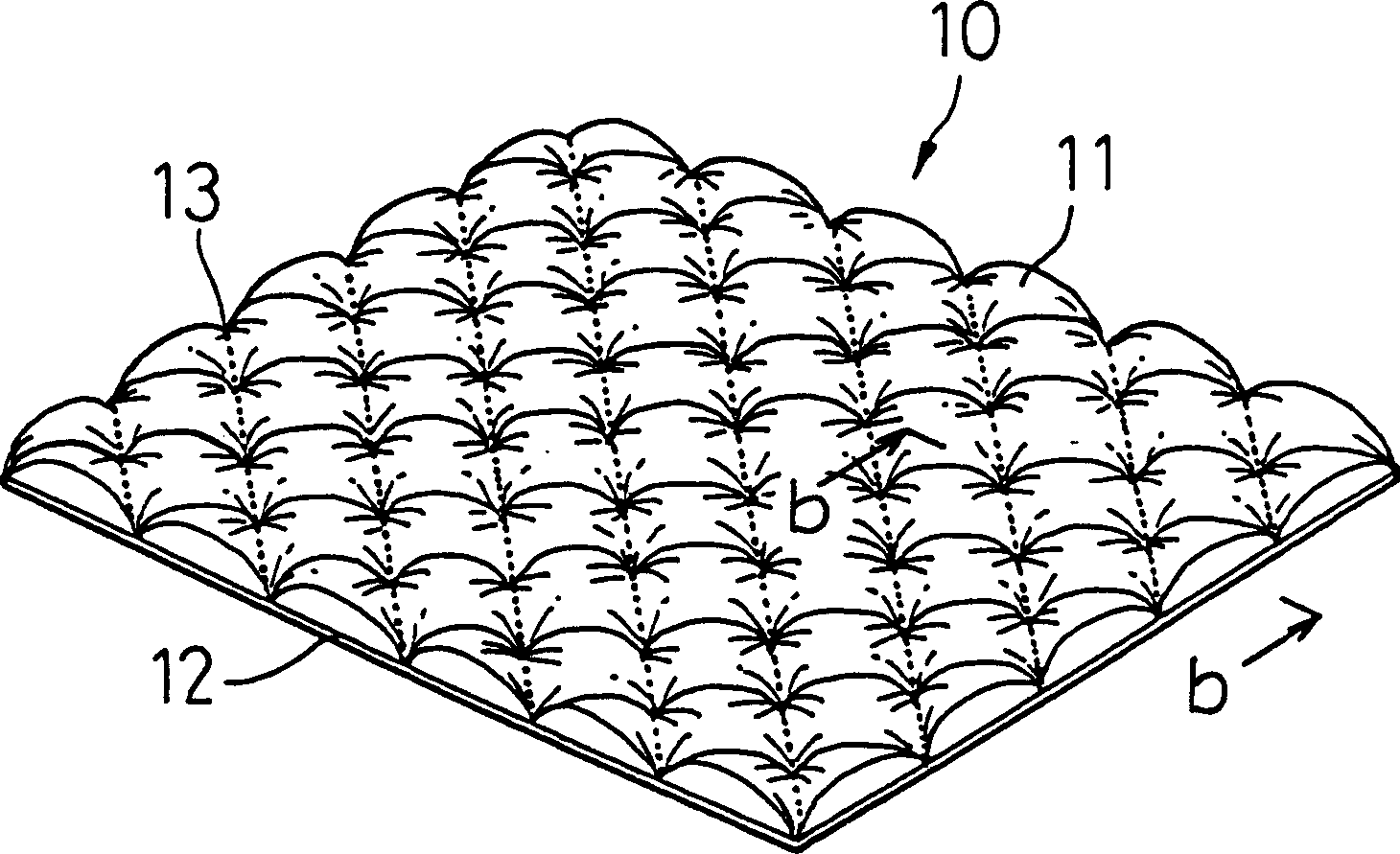 Bulking recovering method of non-woven fabric