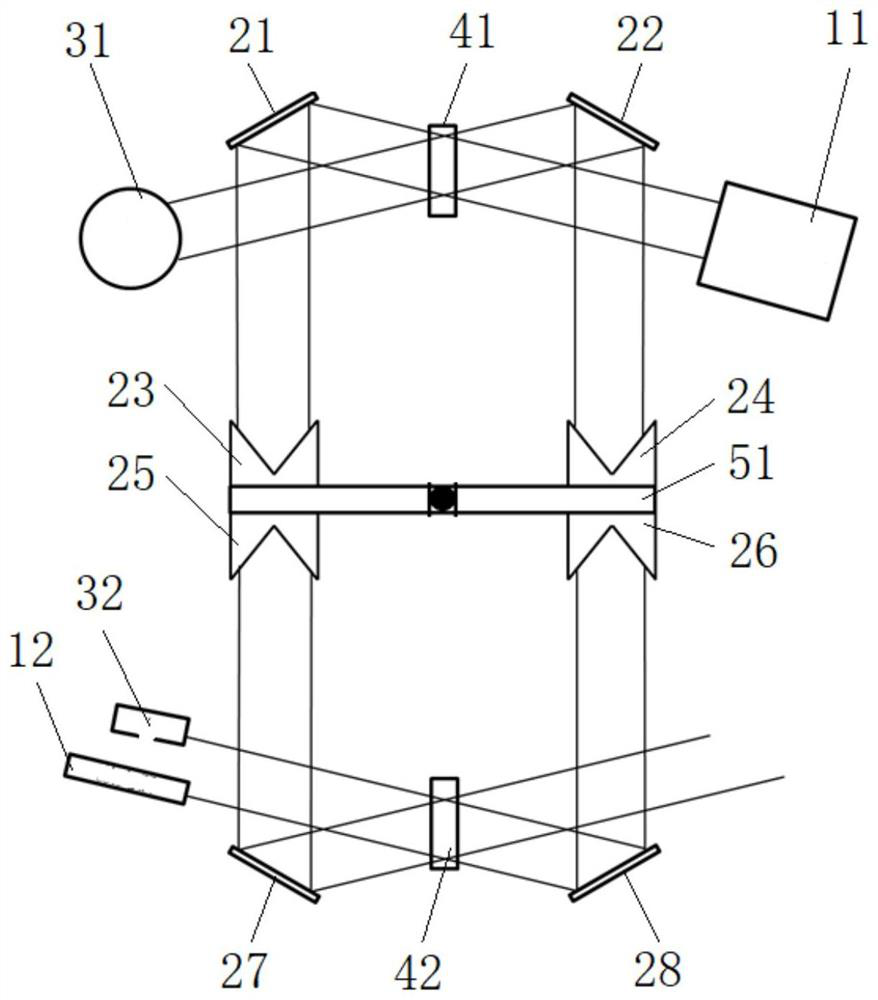 Interferometer based on continuous rotation and working method thereof