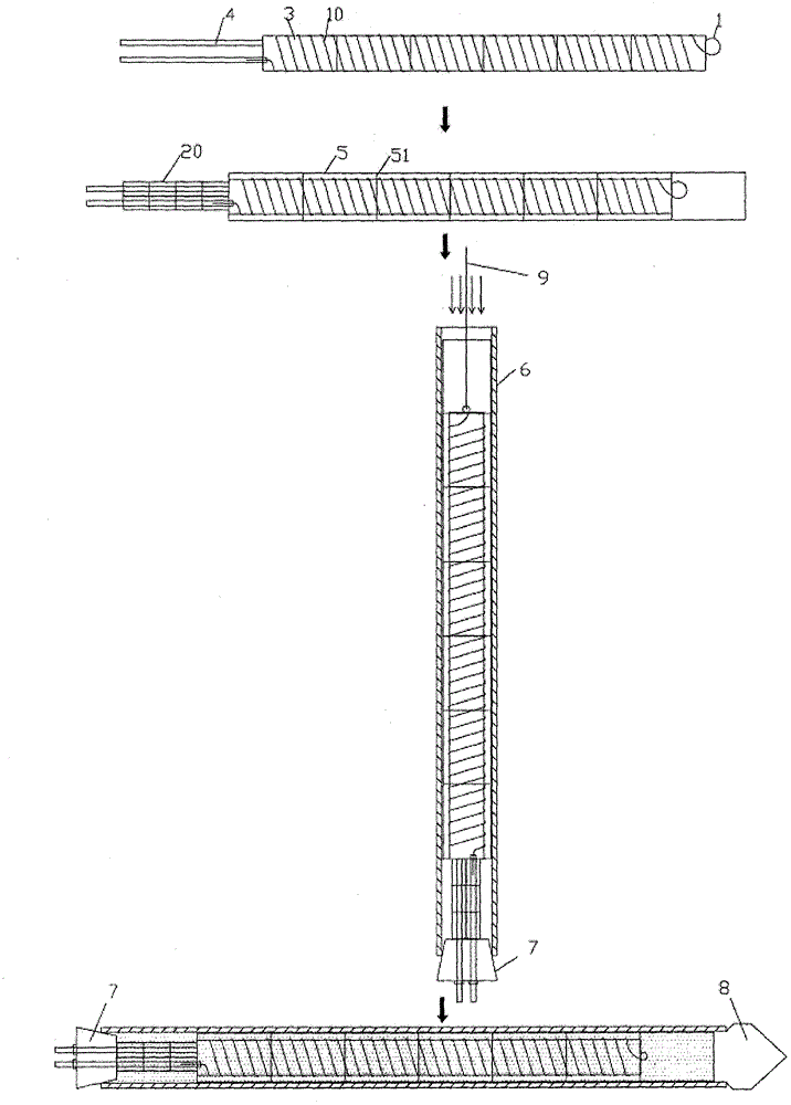 Double-winding resistance wire and manufacture process for making same into heating tube