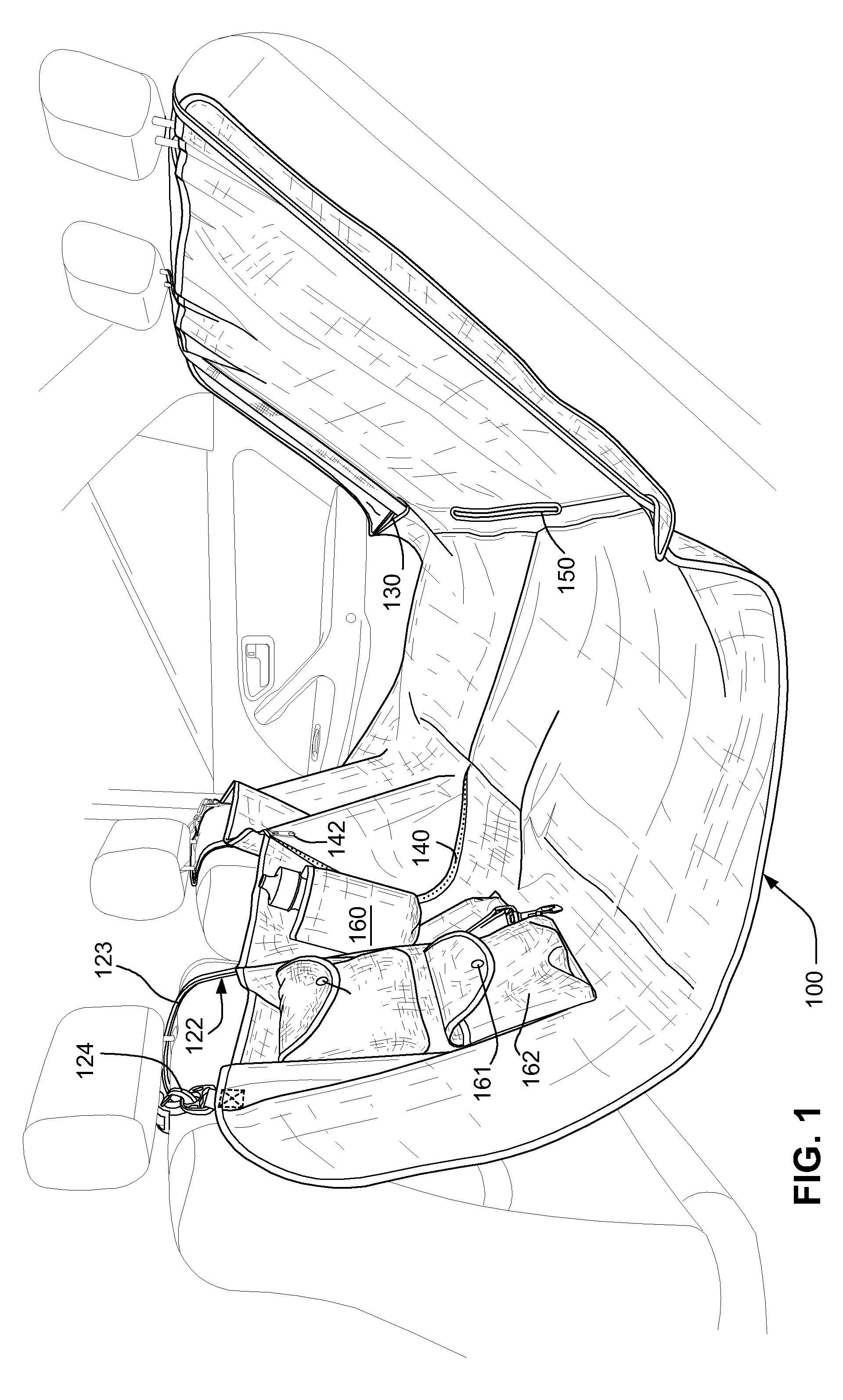 Removable, reversible, protective hammock-style seat cover