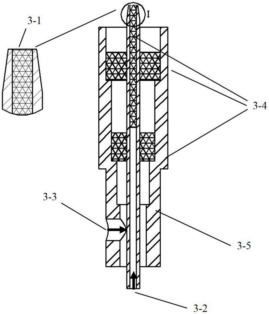 Combustion device for researching soot characteristics in low-pressure environment