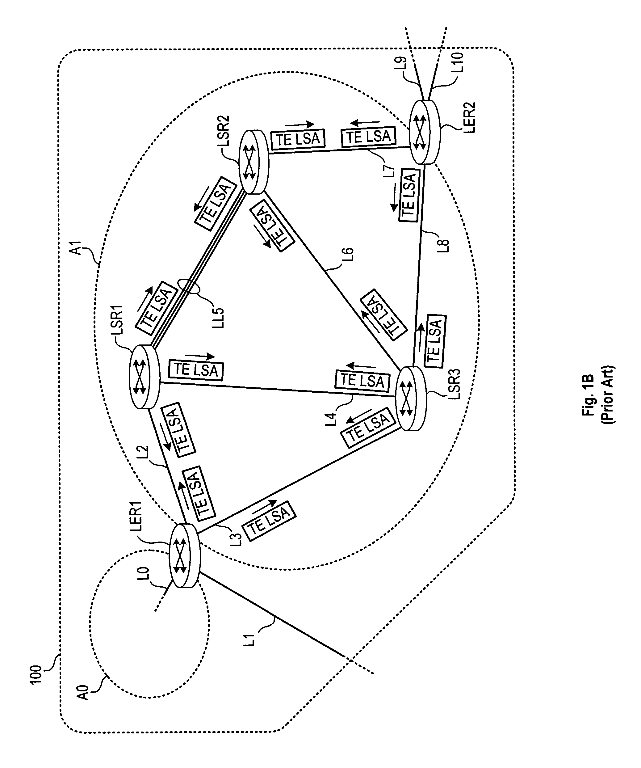 Leaking component link traffic engineering information