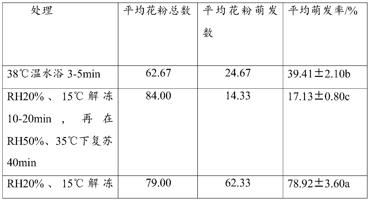 Ultralow-temperature preservation method of moringa oleifera pollen