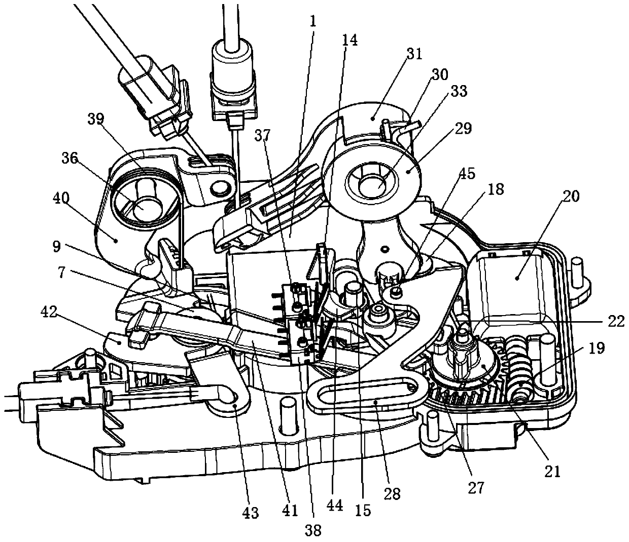 Integrated door lock for heavy truck and light truck commercial vehicles