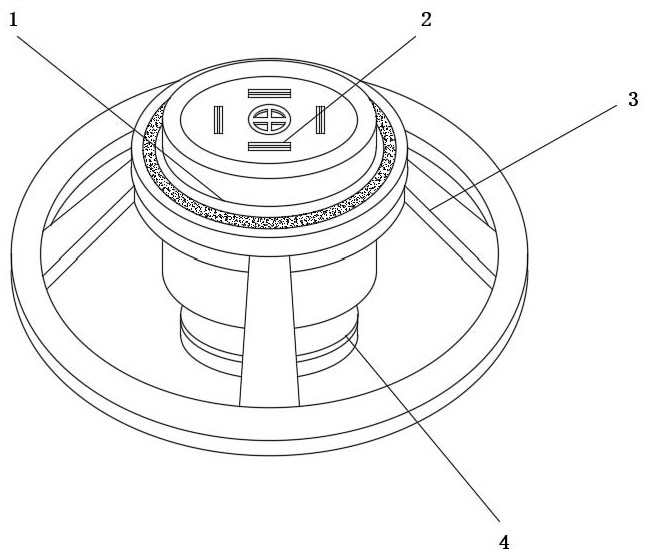 High-strength nodular cast iron well lid and manufacturing method thereof