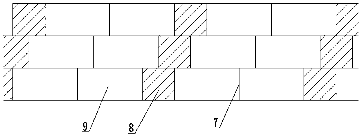 Structure and method suitable for flood control wall stone veneer of landscape river