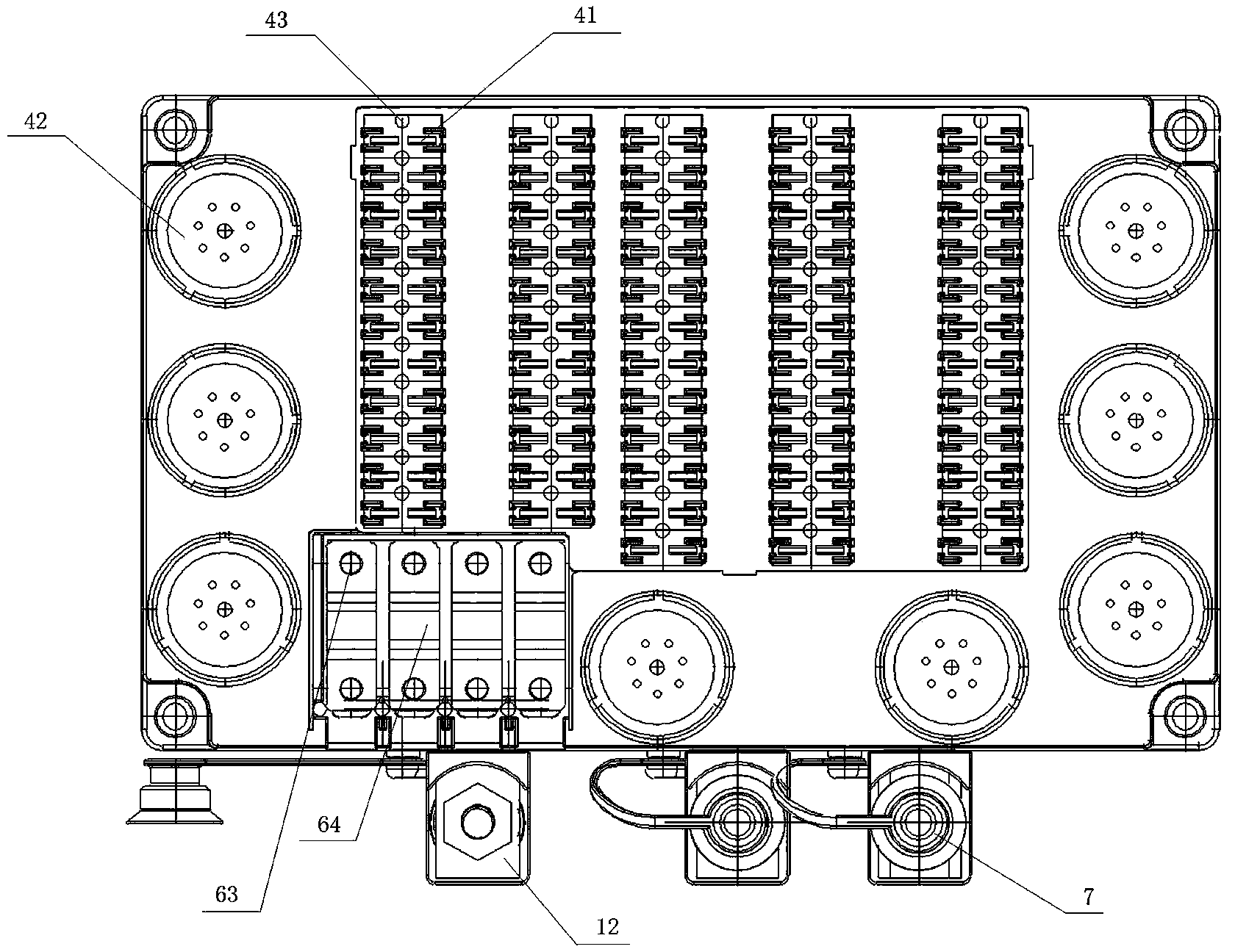 Straight-line multipath fuse box