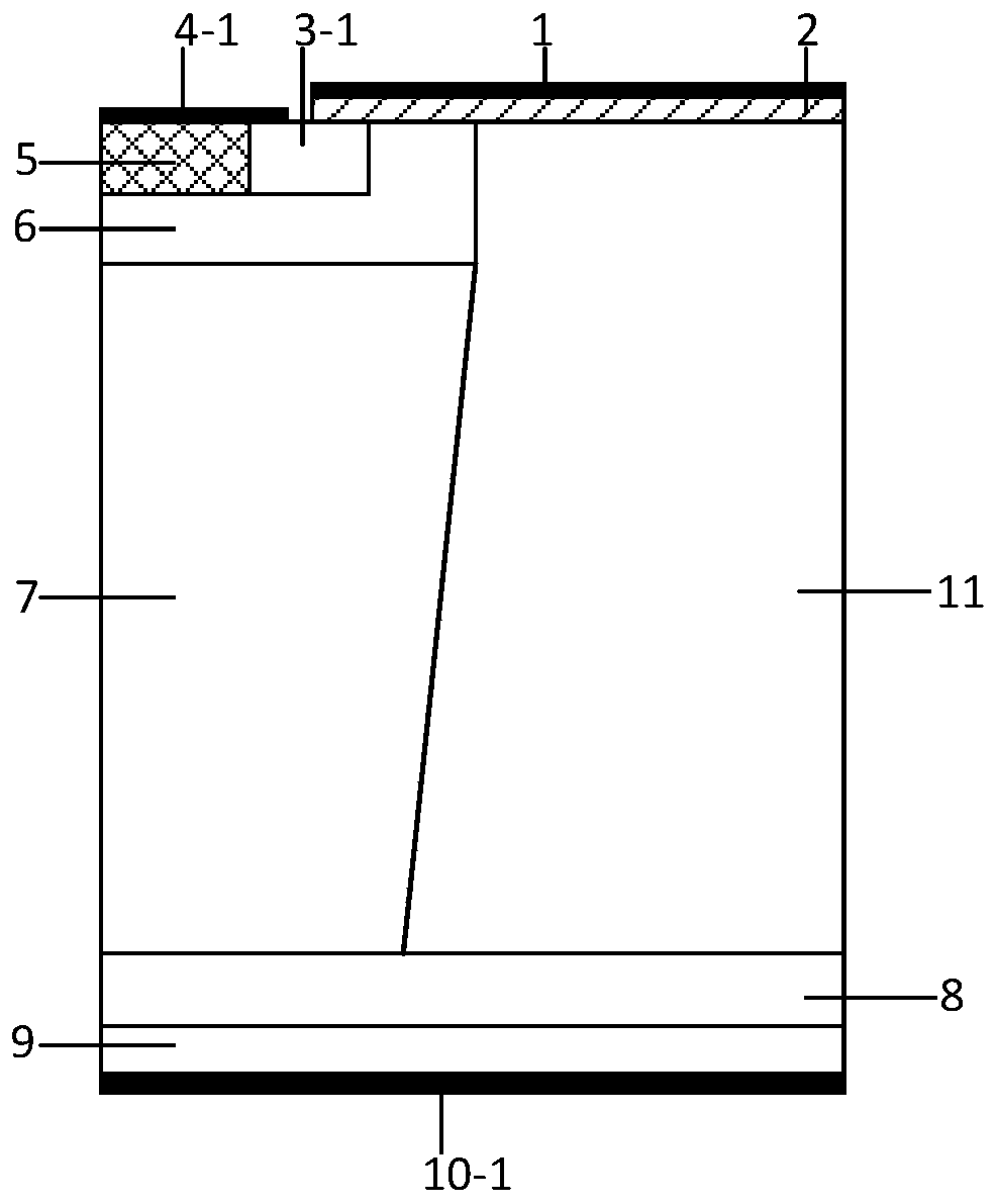 Super junction MOS (Metal Oxide Semiconductor) type power semiconductor device and preparation method thereof