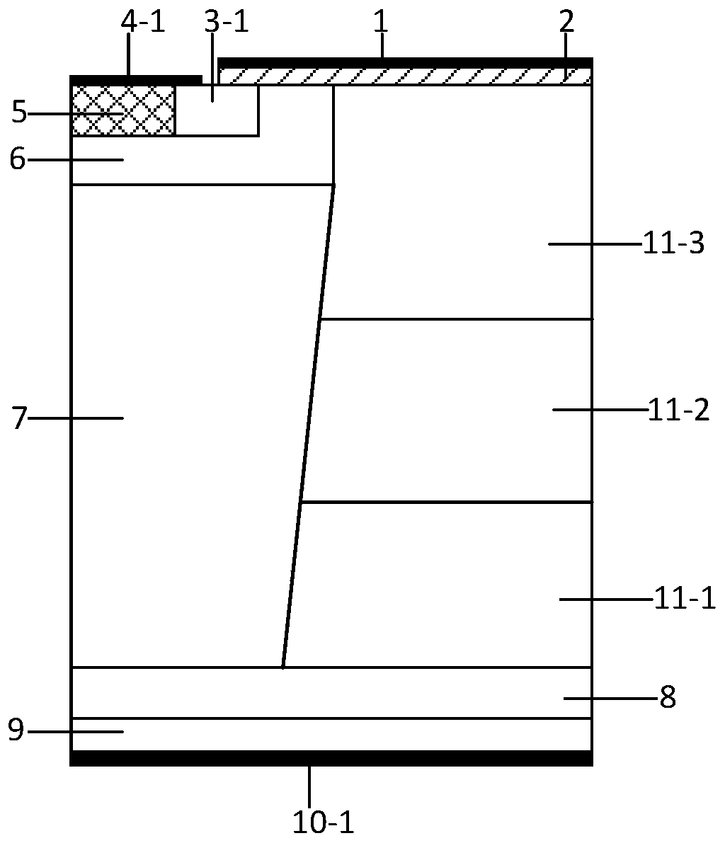 Super junction MOS (Metal Oxide Semiconductor) type power semiconductor device and preparation method thereof