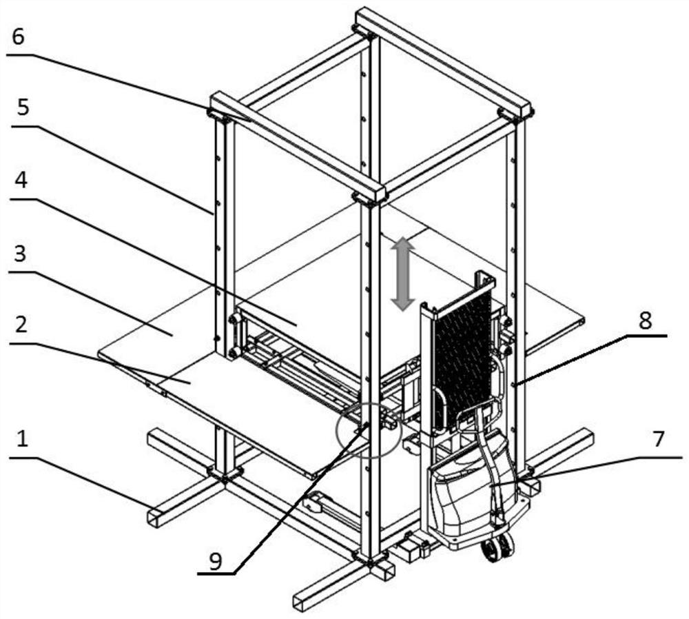 Concrete small hollow block masonry wall worker masonry operation platform and using method thereof